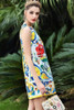 2016 Runway Fashion Designer Dress High Quality Summer Women Straight Above Knee Geometric Print Sleeveless Tank Dress Brand