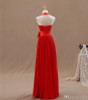 2016 Red Bridesmaids Dresses Uk Tight Pleats Elegant Bow Knot Chiffon Long Designer Plus size Bridesmaid Party Dresses