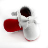 2016 New Genuine Leather First Walkers Soft red sole Baby shoes Toddler Baby moccasins Infant Fringe Bow Shoes