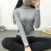2016 new fashion Women white Lapel turtleneck sweater female basic knitted shirt Twist thick slim long sleeve pullover sweater