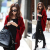 2016 New Fashion Women Sweater Casual Loose Shawl Batwing Sleeves cardigan Lady Knit Sweater Coat Woolen Women Cardigans Jacket