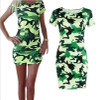 2016 new Fashion Women Summer slim short sleeve Bodycon Camouflage Military Print Sexy Mini Dress dresses Vestido Curto Cortos