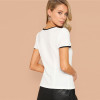 White Bow Tie Blouse
