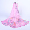 2016 New Fashion Printing Silk Scarf Long Women Chiffon Gauze Kerchief Sun Protection Shawl