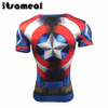 Captain America Civil War Tee 3D Printed T-shirts Men Short Sleeve Fitness Clothing Male