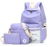 Canvas windmill Printing Backpack Set School Bags For Teenage Girls High Quality Women Lace Rucksack Travel bag Fashion Mochila