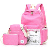 Canvas windmill Printing Backpack Set School Bags For Teenage Girls High Quality Women Lace Rucksack Travel bag Fashion Mochila
