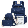 Canvas windmill Printing Backpack Set School Bags For Teenage Girls High Quality Women Lace Rucksack Travel bag Fashion Mochila