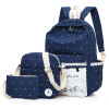 Canvas windmill Printing Backpack Set School Bags For Teenage Girls High Quality Women Lace Rucksack Travel bag Fashion Mochila