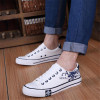 Canvas Shoes Men Spring Autumn New Fashion Casual Men Shoes Lace-Up Muffin Bottom Skull Espadrilles Zapatos Hombre