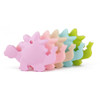 Candy Colors Silicone Baby Teether Dinosaur Shape Teethers Necklace Pendant Baby Dental Care Toothbrush Training Baby Care