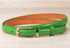 Candy Color Metal Buckle Thin Casual Belt For  Women , Leather Belt Female Straps Waistband Cummerbund For Apparel Accessories