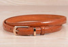 Candy Color Metal Buckle Thin Casual Belt For  Women , Leather Belt Female Straps Waistband Cummerbund For Apparel Accessories