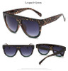 CandisGY Shadow Brand Designer Fashion Celebrity Women Sunglasses Sun Glasses Flat Top Shield Lady Female Super star Oversized