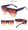 CandisGY Shadow Brand Designer Fashion Celebrity Women Sunglasses Sun Glasses Flat Top Shield Lady Female Super star Oversized