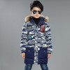 Camouflage 2017 Children's Down Jacket Long Thick Boy Winter Coat Duck Down Kids Winter Jackets for Boy Outerwear Fur Collar