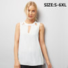 2017 Blusas Femininas Chiffon Tops Sleeveles Blouses For Women's Clothing Elegant Vintage Feminine Shirts Plus Size Clothing