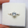 2017 Blue Aquamarine Ring 925 Stering Silver Natural Gemstone Women VVS Engagement Party Round Ring gift Blue Ring Fine Jewelry