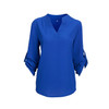 2017 Big Yard Tops Women V-neck Chiffon Blouses 3/4 Sleeve Female Shirt Fashion Large Size Plus Size Feminina Camisas Blusas