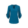 2017 Big Yard Tops Women V-neck Chiffon Blouses 3/4 Sleeve Female Shirt Fashion Large Size Plus Size Feminina Camisas Blusas
