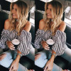 2016 Elegant Blouses Floral Tops Plain Blue Off the Shoulder Elegant Sexy Shirts Women Tops Summer Blouse Blusas with Choker