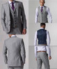 2016 Custom Made Tuxedos White Men Suits with pants Slim Fit  Wedding Suits Groomsmen Groom Suits (Jacket+Pants+Vest+Tie)