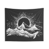 Mountain Dark Sunrise Tapestry