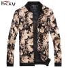 2016 brand Men's Slim jacquard jacket coat autumn fashion leisure wild cardigan stylish floral jacket men
