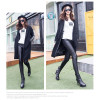 2016 Best-selling Autumn Winter Women's Fleece Thick Warm Tight Leather Pants Stretch Skinny Jeans Pencil Pants Slim Trousers