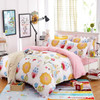 Elegant Floral Bedding Set Polyester Cotton Bed Linen Sets 4pcs Bedspreads Kids Twin Size Blue Duvet Cover Bed Sheet Set