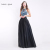 Elegant Evening Dress 2018 Black Formal Prom Party Gowns girls vestido de festa lange jurken robe soiree vestido de festa longo