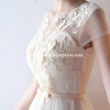 Elegant Champagne Short Prom Dresses 2017 New O-Neck Lace Appliques Party cocktail dresses Tulle A-Line Prom Dress abiye elbise