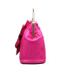 Elegant Big Flower Leather Handbag
