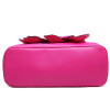 Elegant Big Flower Leather Handbag