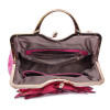 Elegant Big Flower Leather Handbag