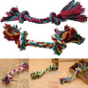 Durable Braided Pet Bone Chew Rope Dog Puppy Chew Toy Train Toy