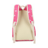 Durable Canvas Fabric Rabbit Print and Rabbit Peek Shoulder Bag Sweet Lady High School Student Bag Four Pack Set Travel Bag