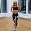 Durable 2016 hot leggings Fitnes Workout Women Printted  Skinny Fitness Stretchy Pants Leggings