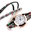 Duoya Brand Fashion Round Dial Quartz Watch Women Flower Wristwatch Steel Luxury Bracelet Watch Multilayer Leather Wrist Watch Duoya Brand Fashion Round Dial Quartz Watch Women Flower Wristwatch Steel Luxury Bracelet Watch Multilayer Leather Wrist Watch