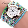 Duoya Brand Fashion Round Dial Quartz Watch Women Flower Wristwatch Steel Luxury Bracelet Watch Multilayer Leather Wrist Watch Duoya Brand Fashion Round Dial Quartz Watch Women Flower Wristwatch Steel Luxury Bracelet Watch Multilayer Leather Wrist Watch