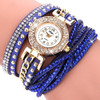 Duoya Brand Fashion Round Dial Quartz Watch Women Flower Wristwatch Steel Luxury Bracelet Watch Multilayer Leather Wrist Watch Duoya Brand Fashion Round Dial Quartz Watch Women Flower Wristwatch Steel Luxury Bracelet Watch Multilayer Leather Wrist Watch