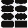 DUOLVQI 40PCS/Set New Wedding Home Kitchen Jars Blackboard Stickers Chalkboard Lables 20.5 * 23cm