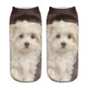 Dulaiduwan Unisex 3D Printed Cotton Socks Lovely Dog Printed Casual Style Low Anklet Socks Women Socks Hosiery Calcetines