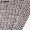 2016 Women Jumpsuit Two pieces Knitted Rompers outfits Long Pants Rompers Jumpsuit 2 Piece Set Crop Tops Bodycon Palysuit gray