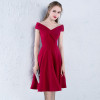 CEEWHY Burgundy V-neck Graduation Dress Formal Party Dress Vestidos de Coctel Short Cocktail Dress A-line Party Dress CEEWHY Burgundy V-neck Graduation Dress Formal Party Dress Vestidos de Coctel Short Cocktail Dress A-line Party Dress