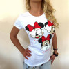 CDJLFH Brand 2017 Women Tees Fashion Print Short Sleeve O-Neck Women Blouses Cotton Tops Shirt Female White Blusas Chemise