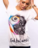 CDJLFH Brand 2017 Women Tees Fashion Print Short Sleeve O-Neck Women Blouses Cotton Tops Shirt Female White Blusas Chemise