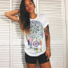 CDJLFH 2017 Summer Fashion Print LOVE Women Selling Chiffon Blouses Short Sleeve Leisure O-Neck Shirt Casual Ladies Tops Blusas