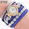 CCQ watches women fashion watch 2016 Luxury Brand rhinestone Analog Quartz watch crystal montre femme Bracelet Watch masculino