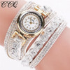 CCQ Brand Fashion Luxury Rhinestone Bracelet Watch Ladies Quartz Watch Casual Women Wristwatch Relogio Feminino C43